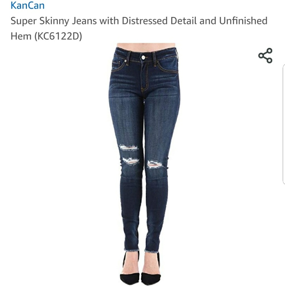 Kancan distressed jeans